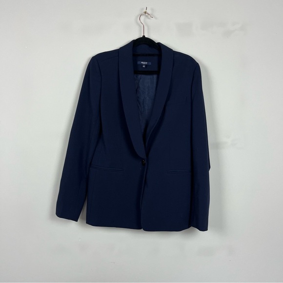 MADEWELL DUSKFALL ONE BUTTON BLAZER IN NAVY SIZE 4 - Picture 4 of 15